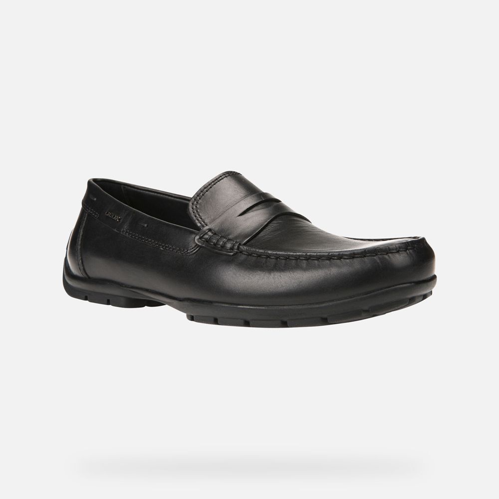 Geox Loafers Black Moner 2Fit Wide - Geox Mens Shoes - PKETJV694